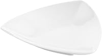 Vista 2 de Restaurantware Platos de Aperitivos de Porcelana de 4 Pulgadas x 4 Pulgadas, 10 Platos Triangulares para Salsas - Aptos para Microondas, Aptos