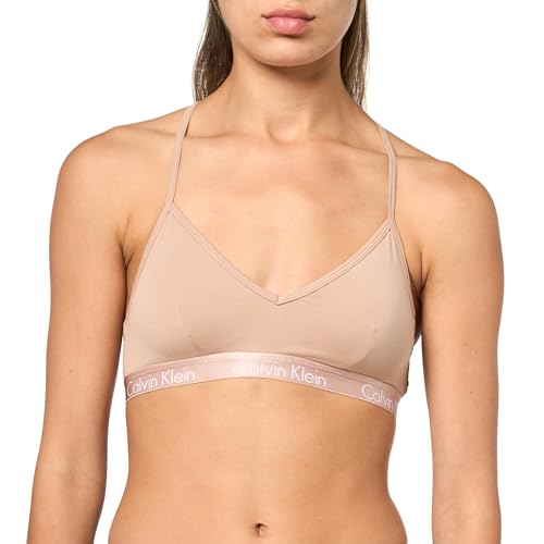 Image of Calvin Klein Women's Motive Cotton Lightly Lined Bralette Bra
