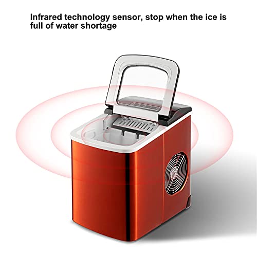 Máquina compacta para hacer hielo de encimera con pantalla LED miniatura 2