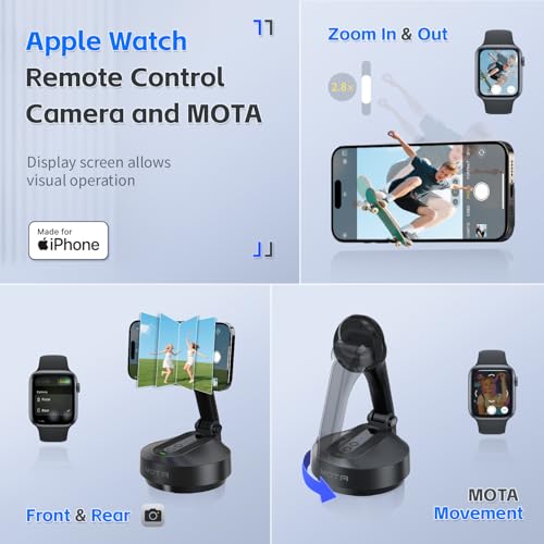 Support trépied pour iPhone COMITOK MOTA avec stabilisateur à cardan 2 axes et télécommande