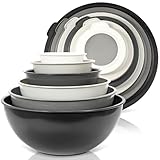 Photo Gallery whysko set di ciotole con coperchi, set da 12 ciotole in plastica include 6 ciotole e 6 coperchi, lavabili in lavastoviglie, adatte al microonde, ciotole da cucina per la preparazione degli alimenti e Photo Gallery whysko set di ciotole con coperchi, set da 12 ciotole in plastica include 6 ciotole e 6 coperchi, lavabili in lavastoviglie, adatte al microonde, ciotole da cucina per la preparazione degli alimenti e
