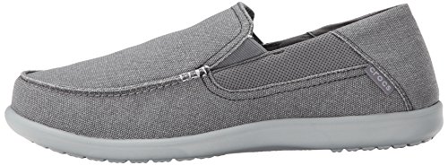 crocs Men's Santa Cruz 2 Luxe M Slip-On Loafer, Charcoal/Light Grey, 7 M US - Thumbnail 3