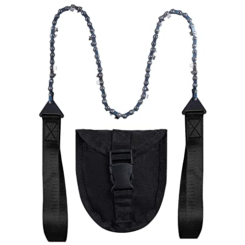 Sucrain Pocket Chainsaw with Paracord Handle, Folding...