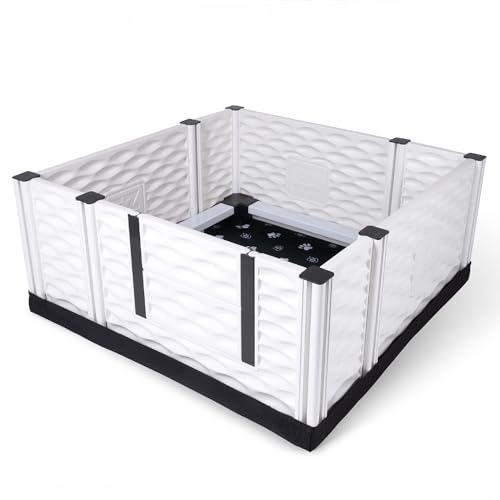 Image of EZwhelp EZclassic Dog Whelping Box - Washable Pee Pad, Small 38 inchx38 inchx18 inch