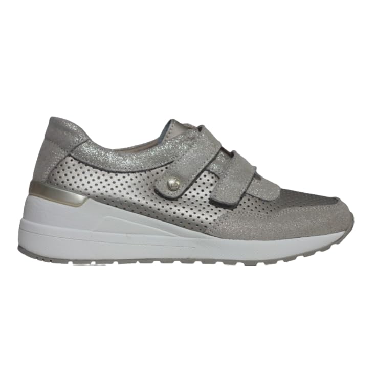 Zapato Piel Confort Savina Platino