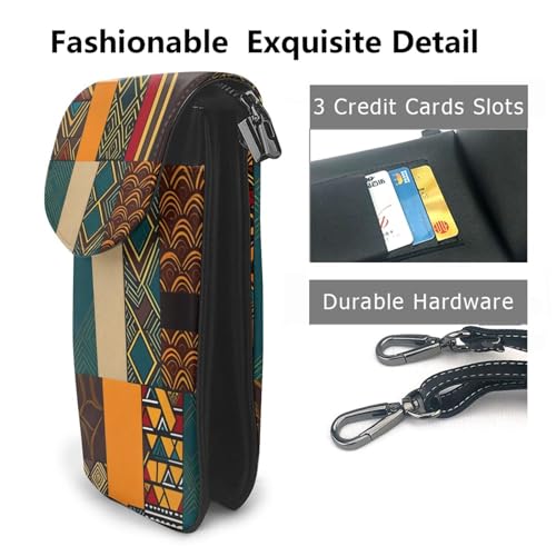 Small Crossbody Bags for Women,Leather Shoulder Bag for Cell Phone Purse with Strap and Wooden Bridge Printed2