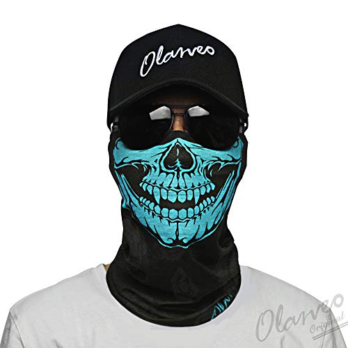 Breathable Seamless Tube Skull Face Mask Half With Shade, Dust-Proof Windproof Motorcycle Bicycle Bike Face Mask For Hiking Camping Climbing Fishing Hunting Motorcycling Headband Scarf Neckwarmer #TOP1
