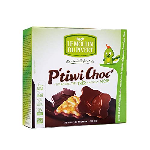 Moulin Pivert PTiwi Choc au Chocolat Noir BIO 125 g