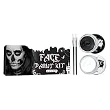 Rongchuang Schwarz Und Weiß Gesicht Körperfarbe, Halloween Cosplay Sfx Make-Up Spezialeffekte Cosplay Clown Make-Up Körperkunst Farbpigmente Ungiftig
