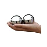（2 Pieces） Precision Chrome Steel Bearing Balls G25 (2 inch) Baoding Balls Hand Exercise Stress Balls Exercise Healthy Handballs,Ideal for Hand Health Balls