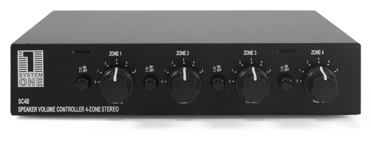 System One SC4B – Selettore per 4 coppie di diffusori con controllo del volume