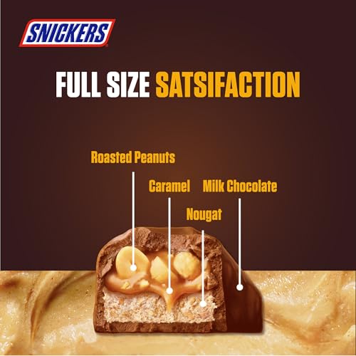 Snickers Chocolate Original Bar Pack of 5, 45g, Chocolate Bar, Nutritious Chocolate with Roasted Peanuts, Nougat, and Caramel