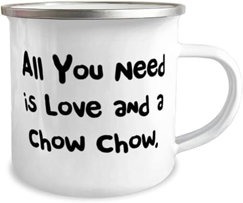 Miniatura 2 de All You Need is Love and a Chow Chow. Chow Chow Dog 12oz Camper Mug, Funny Chow Chow Dog Gifts, For Friends