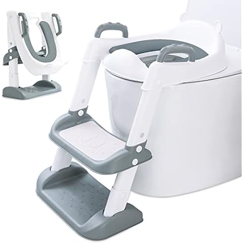 MULEVIP Adaptador WC Niños con Escalera y Cojín Acolchado Cover
