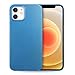Produktbild doupi UltraSlim Hülle kompatibel für iPhone 12 / iPhone 12 Pro (6,1 Zoll), Ultra Dünn Fein Matt Handyhülle Cover Bumper Schutz Schale Hard Case Taschenschutz Design Schutzhülle, blau