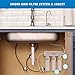 Aquasana Under Sink Water Filter System - Reduces PFAS, Lead, & Chlorine in Drinking Water - Under Counter Claryum Filtration for Kitchen - 3-Stage Max Flow - Brushed Nickel Faucet - AQ-5300+.55