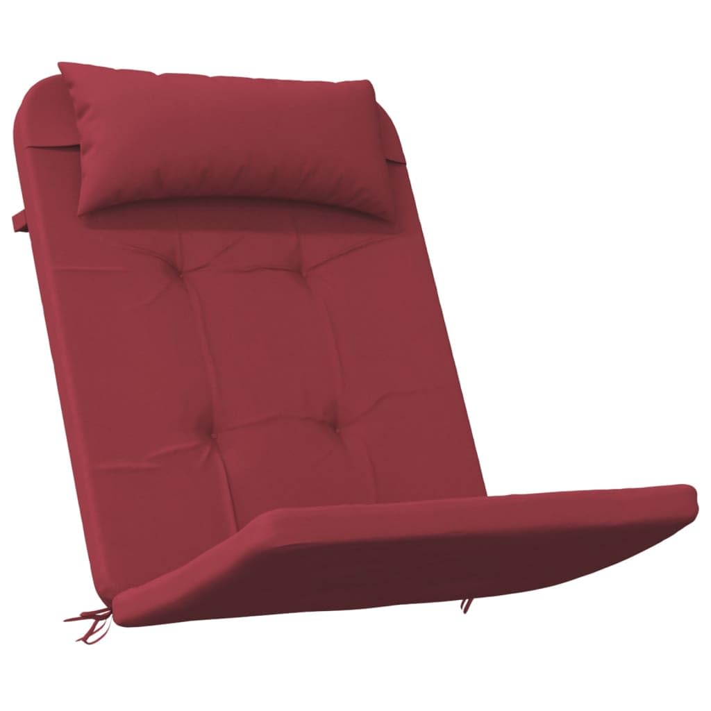 Tomostar Lot de 2 Coussins de Chaise Adirondack, Coussin de Rechange pour Fauteuil de Jardin Adirondack Rouge Bordeaux 126 x 58 x 4,5 cm Tissu Oxford