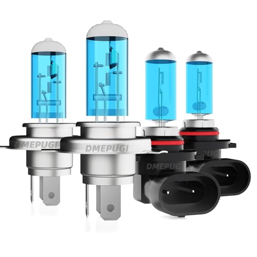 Image of Compatible With Kia Rio 2016-2022, Halogen 9003 Headlight High Low Beam, 9006 Fog Light Bulbs,Bright Halogen Replacement Headlight Bulbs,Plug N Play,Packof 4
