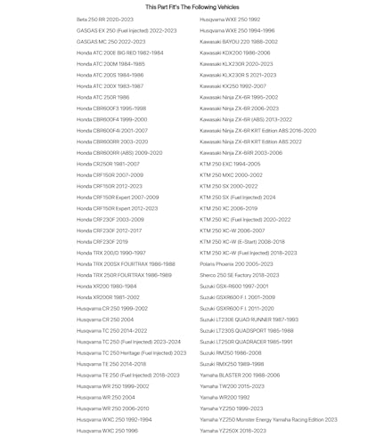 Flex-Hone Cylinder Ball-Hone 65-67mm for Husqvarna WR 250 1999-2002