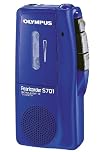 Olympus Pearlcorder S701 Micro Cassette Dictation Machine, Blue