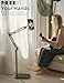 BluuSuuk Tablet Floor Stand with 11lb Stable Base - Adjustable Height Stretchable Arm Swivel Holder Mount, Compatible with iPad Pro Air Mini 12.9/9.7, Kindle, Galaxy Tab, Cell Phones (4.7''-13'')