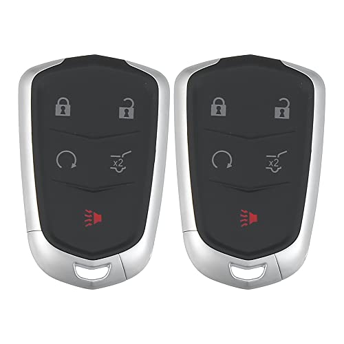 Mando y llaves de repuesto HYQ2EB de 5 botones compatibles con Cadillac XT4 y XT5.