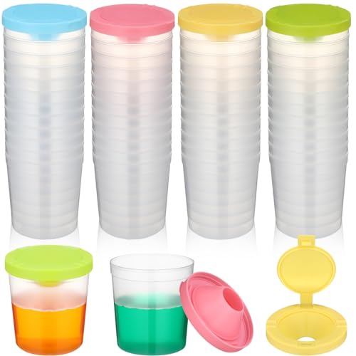 Vasos de pintura antiderrames infantiles perfectos para mesas de manualidades en casa 2