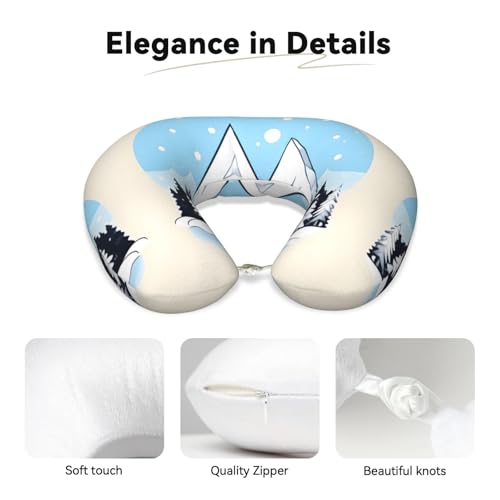 Almohada de cuello espuma viscoelástica tamaño único miniatura 4