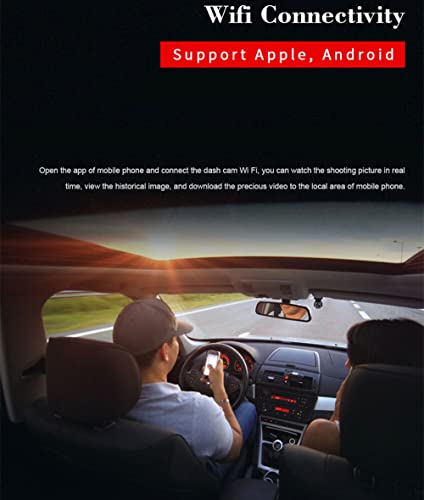 NEARAY Camera para carro gravador de câmera dash camera Wifi para uma condução mais segura na estrad