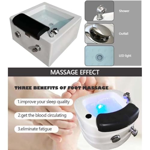 Spa de pies portátil con función masaje y calor miniatura 2