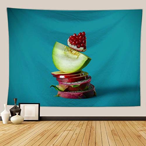 Tapiz de pared de fruta verde de 150x150 cm para cubrir espacios vacíos en casa 4