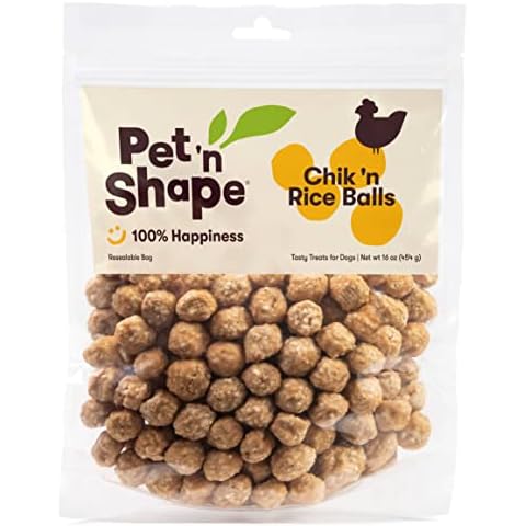 Pet 'n Shape Chik 'n Rice Balls Dog Treats - 1 Pound Cover
