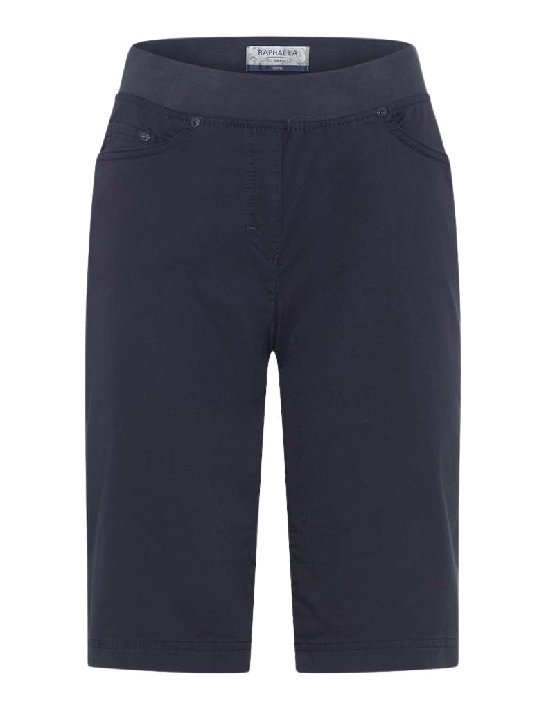 Raphaela by Brax Women's Pamina Bermuda Super Light Cotton Shorts, 22 Navy, 34W x 32L