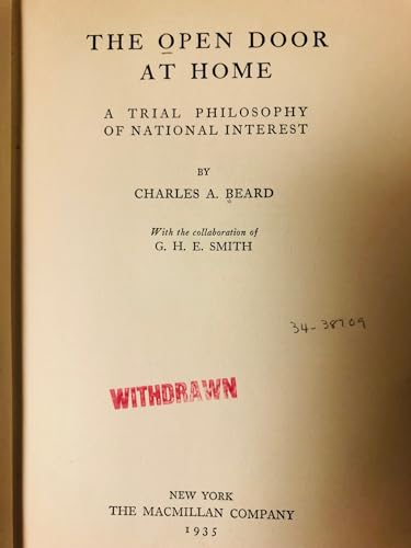 "The Open Door At Home" B000855VBA Book Cover