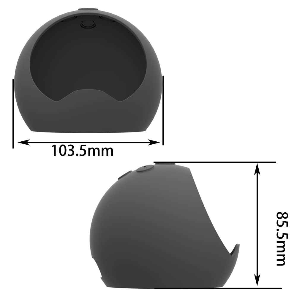 Gettimore Silikonhülle Für Echo Spot (2024) – Stoßfest, Griffig, 3 Farben (Schwarz)