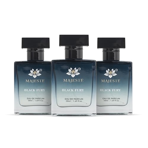 Image of Black Fury & Florelle by APS Majeste PACK for Men -Women, Best Of Men Perfume Combo - 5 x 50ml (3Black Fury &2 Florelle) | Long Lasting |Perfume For Women | Perfume for Men