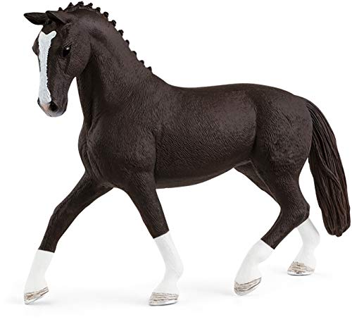 schleich 13927 Hannoveraner Stute, Rappe, für Kinder ab 5-12 Jahren, HORSE CLUB - Spielfigur