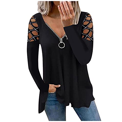 Blue Tops for Women Long Sleeves Women's Fall Sweaters Womens Tops Longsleeves Tunic Women's Fall Sweaters Tunic high Low Shirt Tunic Blouses for Women ssyiz Women's Longsleeves top