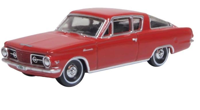 Oxford Diecast 1:87 Plymouth Barracuda 1965 Rojo