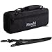 Mendini MPO-EN Black Resin Key of C Piccolo with Nickel Plated Keys with Case, Joint Grease, Cleaning Cloth and Rod, and Gloves