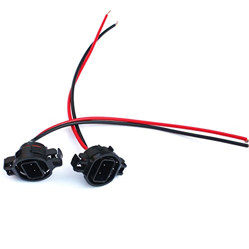 BYOPTO 2 Pcs (H16/5202 male) Car Auto Truck HeadLight FOG Brake Turn Signal Light Bulb Socket Holder Replacement Connector Wire Harness