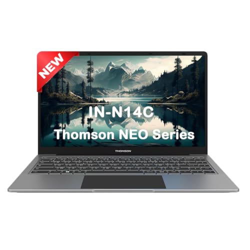 Image of THOMSON Neo 14.1 Inch In-N14C Windows 11, Intel Dual Core Processor & Window 11 Home Notebook (4 GB Ram DDR4 / 128 GB Emmc /Thin & Light Weight /Silver)