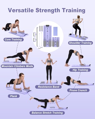 AMAZINGHOME Pro Foldable Pilates Board & Reformer Machine AH-Pilates Board-605 の商品画像 4