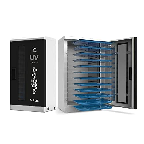 Image of Waldent Wal-Cab UV Chamber 12 Trays - Walnut Brown, UV Sterilization Chamber for Dental Instruments, Efficient UV Light Sterilizing System, Durable Design, Compact and Space-Saving for Clinics
