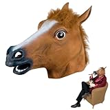 [Taille unique] Ce lot comprend un masque tête de cheval marron spacieux, adapté à la plupart des enfants et des adultes, pour un jeu créatif sans effort.