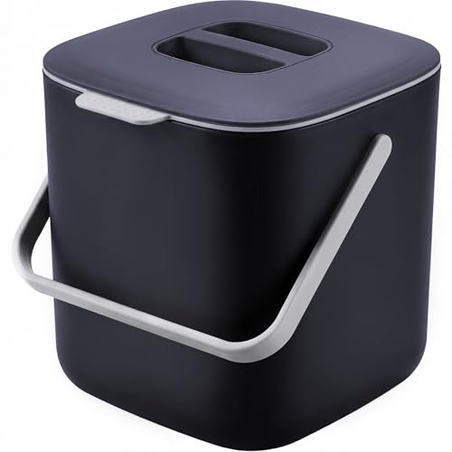Compost Bin Kitchen, Sealed Countertop Compost Bin，No Filter Required, 0.7Gal
