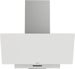 CATA Campana Decorativa THALASSA 900XGWH Panel de Control electrónico con display digital y temporizador de desconexión automática Iluminación LED Motor BT3 Extra silencioso Ancho 90 cm Color Blanco