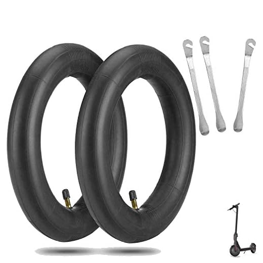 ELKATECH | 2 camara de aire xiaomi m365 y M365pro con 3 desmontes neumáticos, equivalente a ruedas macizas xiaomi m365 pinchables | Grosor: 2 mm | Repuesto neumático para rueda delantera y trasera