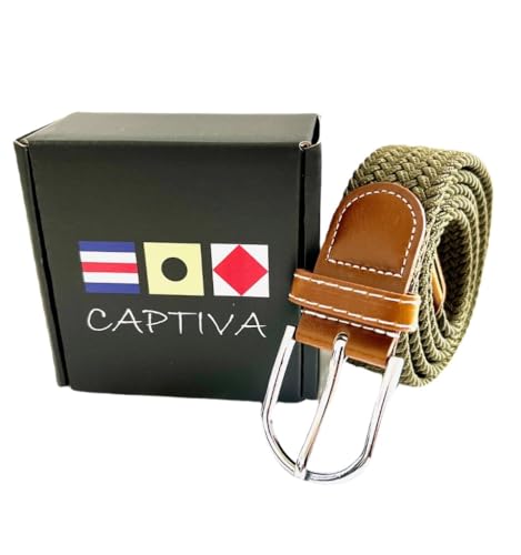 BAKANO Braided Stretch Belt for Men 1 3/8" Woven Design for Golf, Jeans and Business Attire – Ideal Gift3