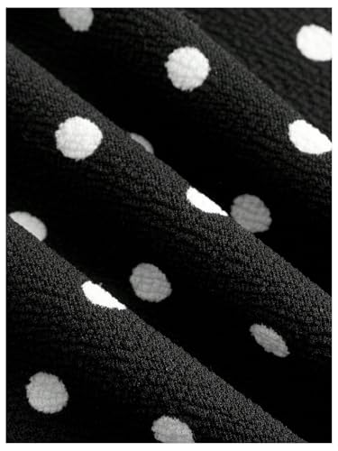 Verdusa Women's Polka Dots Bow Lace Cami Top Sleeveless V Neck Fitted Camisole Y2k Going Out Tops4